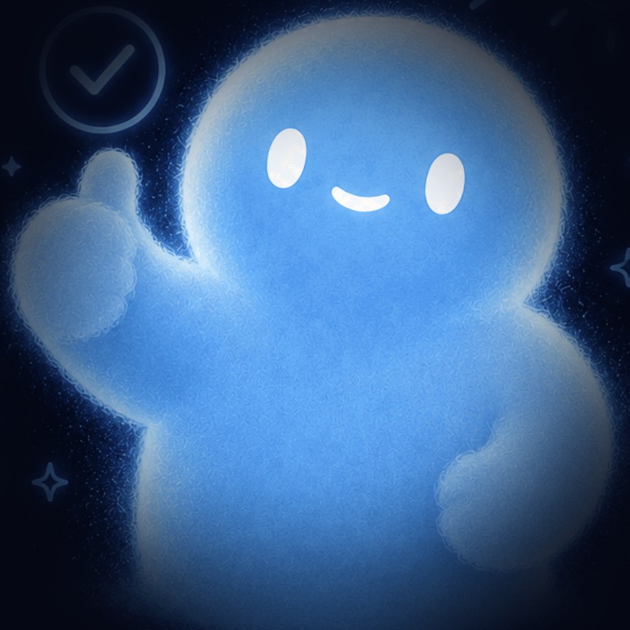 Brainy giving a thumbs up